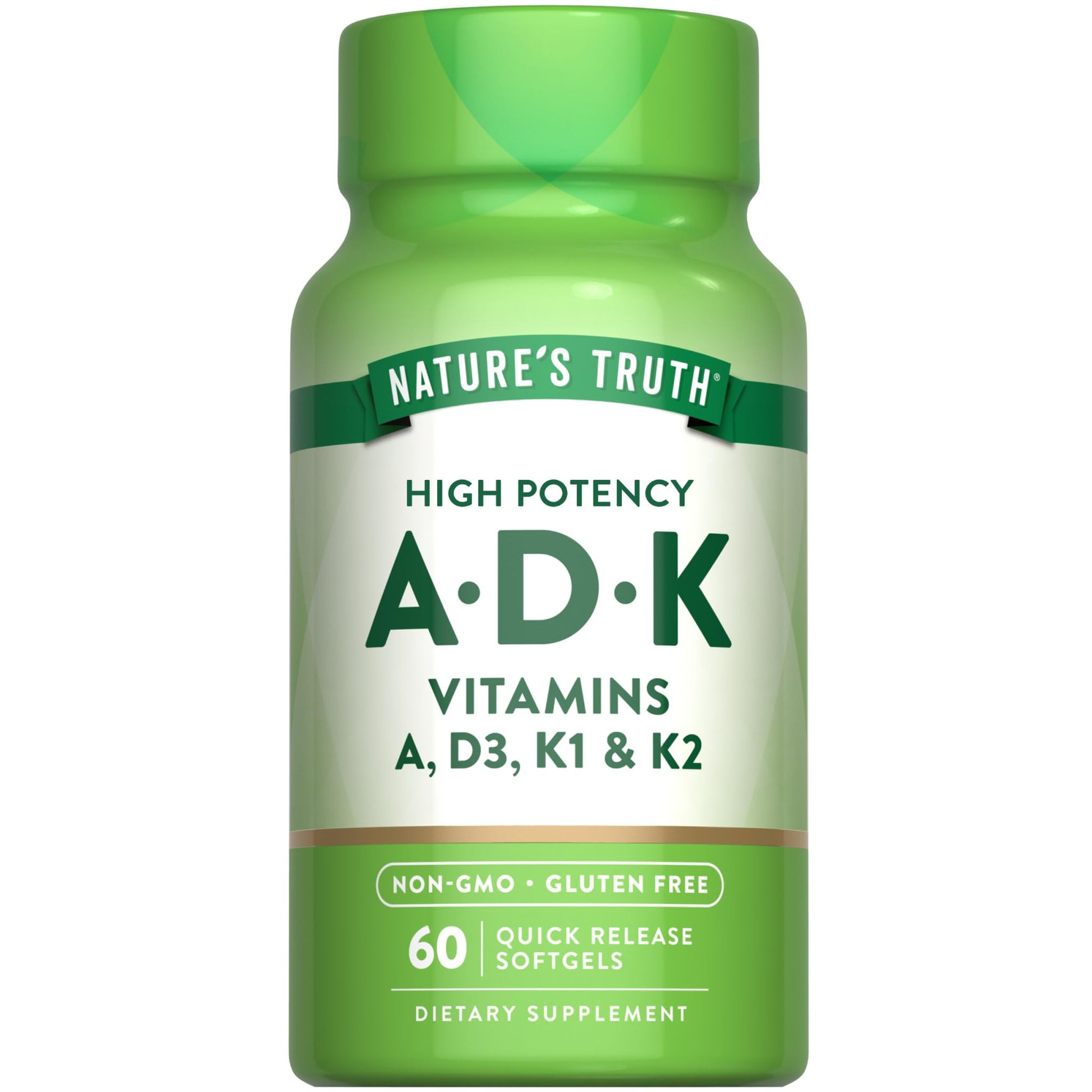 Nature's Truth Vitamin ADK Softgels 60 Count