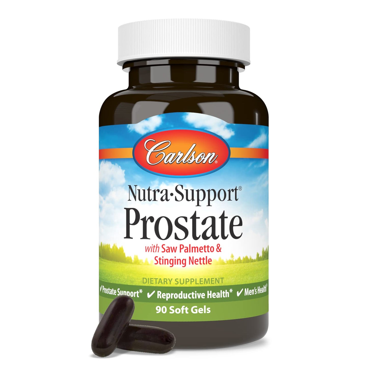 Carlson Nutra-Support Prostate with Saw Palmetto & Stinging Nettle Prostate Health Softgels, 90 Count