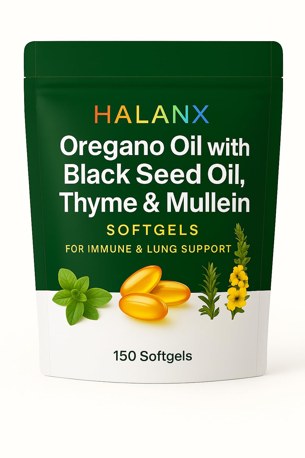 Halanx Oil of Oregano Softgel 150 Softgels