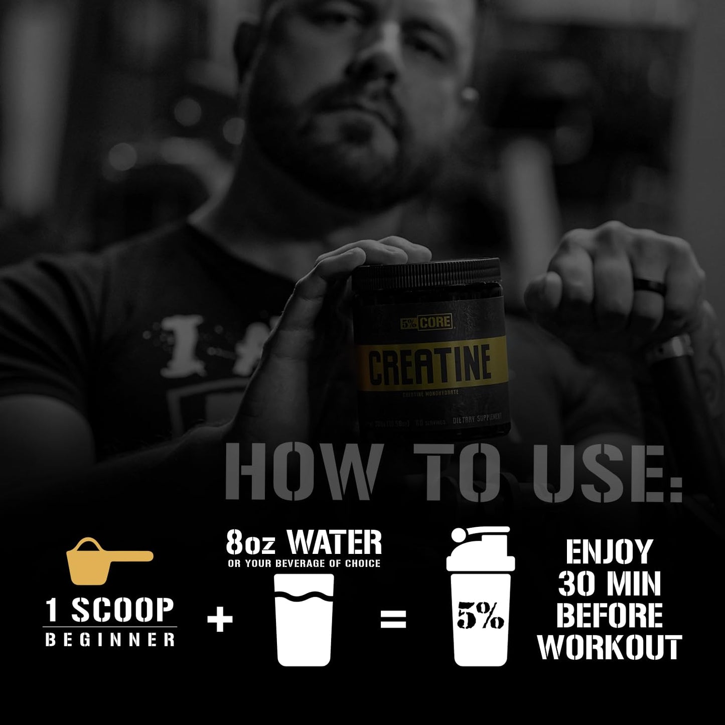 5% Nutrition Core Creatine Micronized Creatine Monohydrate Powder 10.58 Ounce
