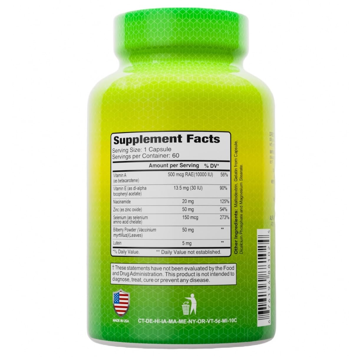 ALFA VITAMINS Vision Support 60 Capsules