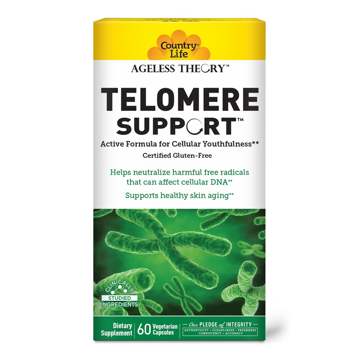 Country Life Ageless Theory Telomere Support 60 Capsules
