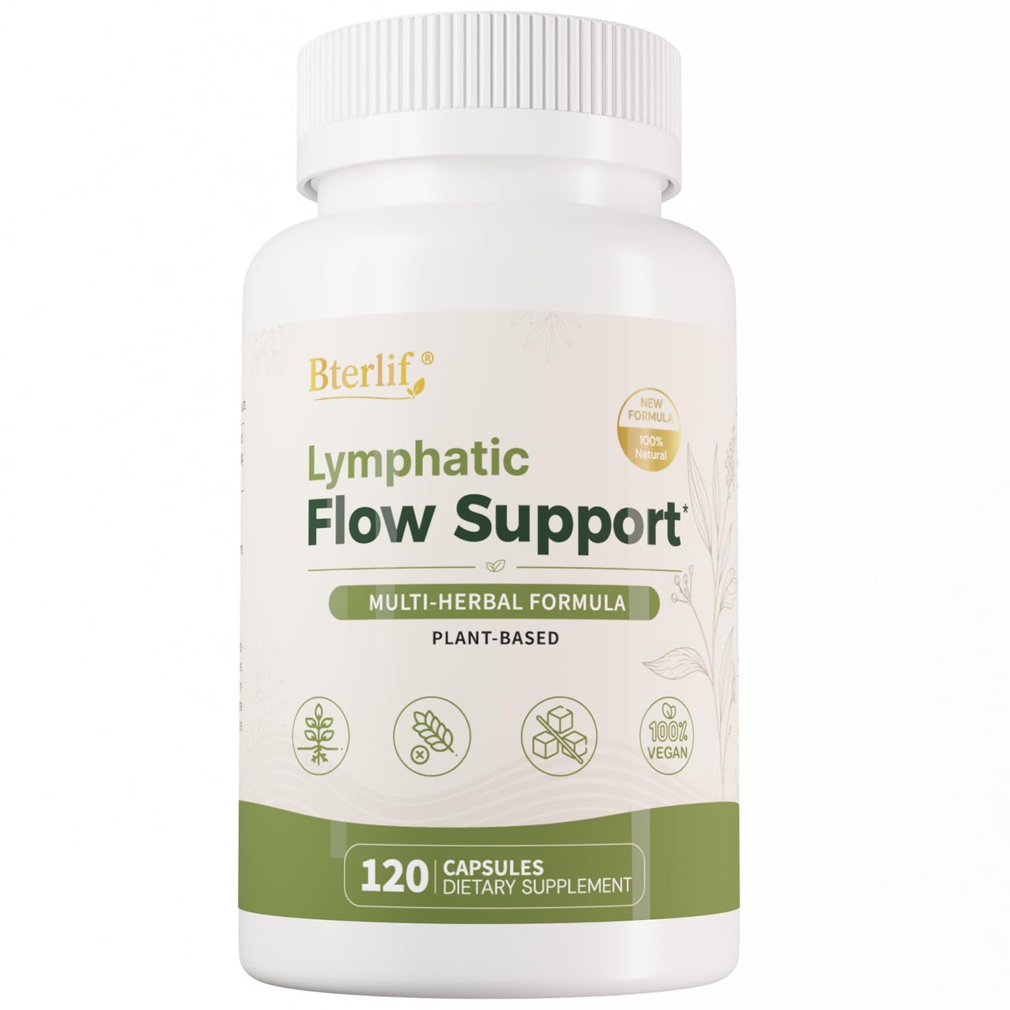 Bterlif Lymphatic Flow Support Supplements Capsules 120