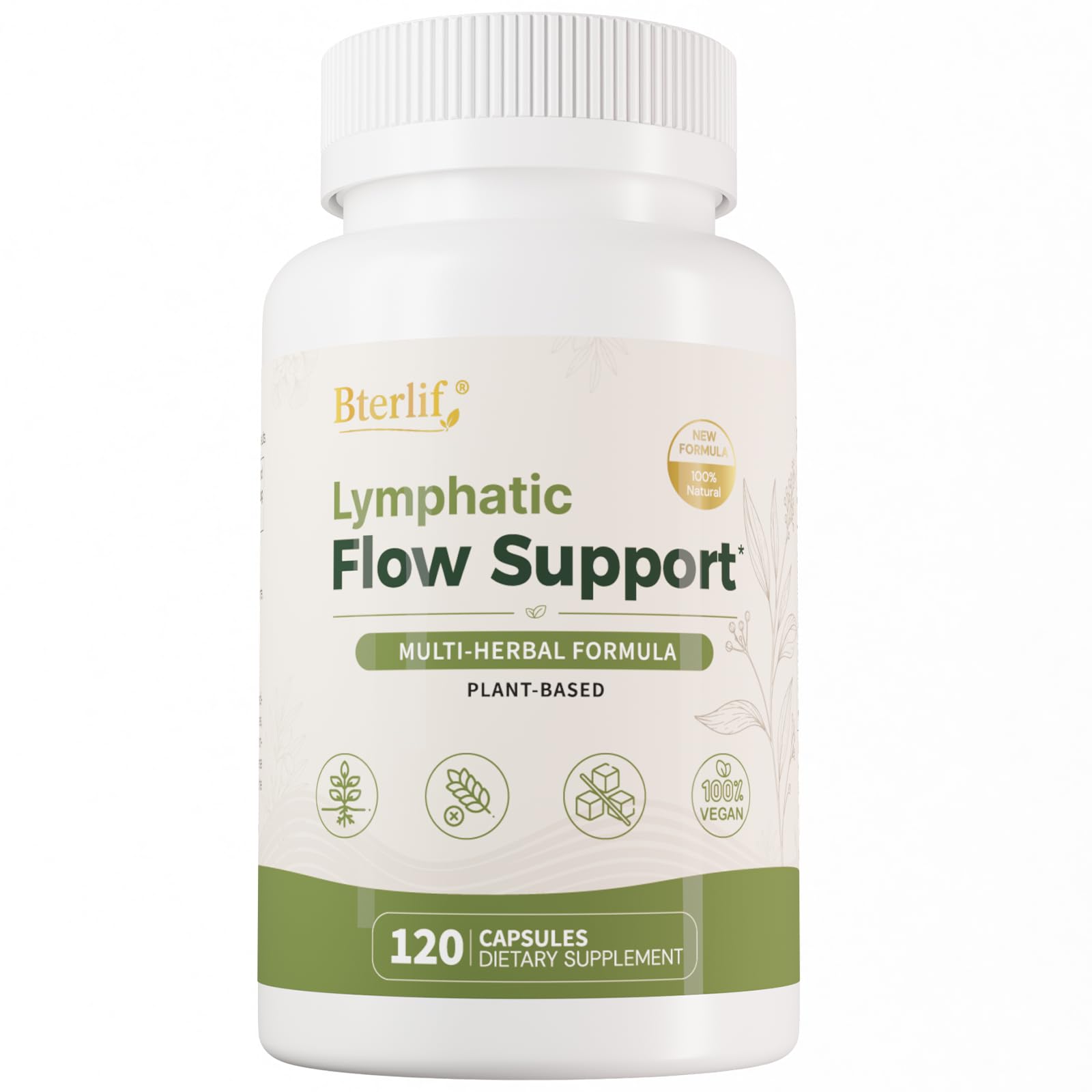 Bterlif Lymphatic Flow Support Supplements Capsules 120