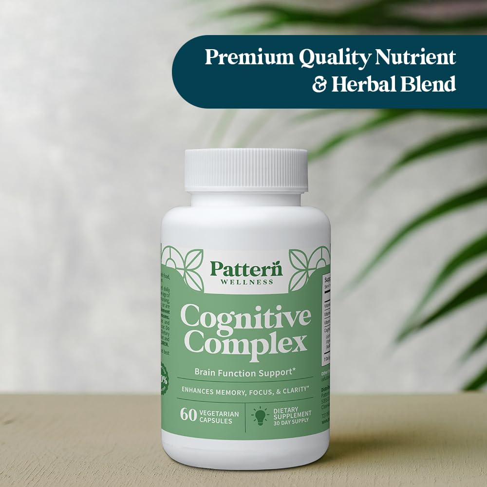 Pattern Wellness Cognitive Complex Supplement Capsules, 60 Vegetarian Capsules