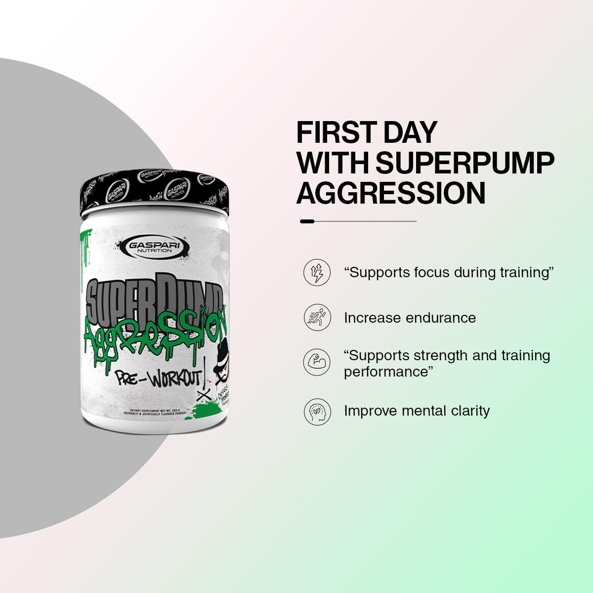 Gaspari Nutrition SuperPump Aggression Pre-Workout Powder 15.87 oz
