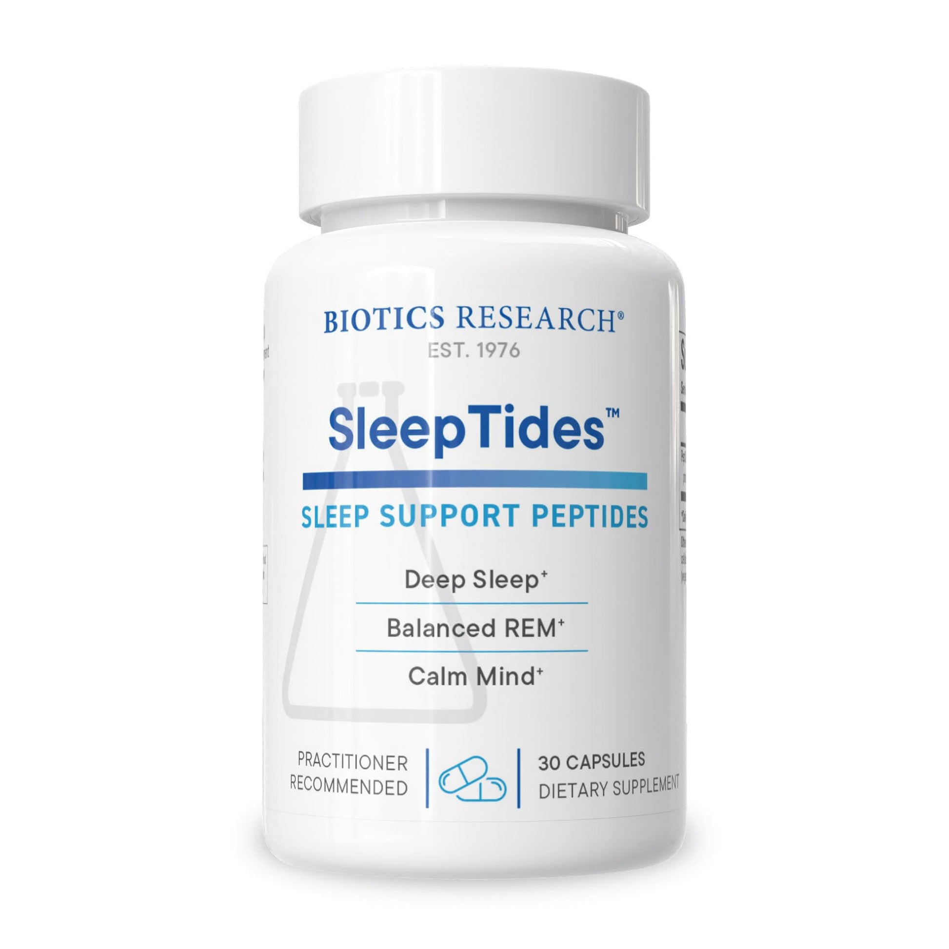 BIOTICS RESEARCH SleepTides Plant Peptide Sleep Support, 30 Capsules