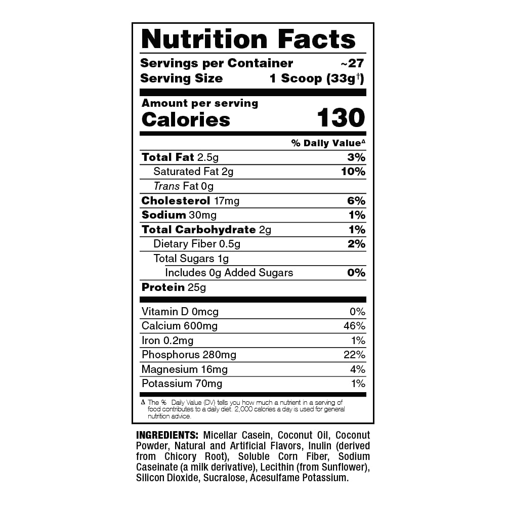 ALLMAX Casein-FX Protein Vanilla Powder, 32 Servings