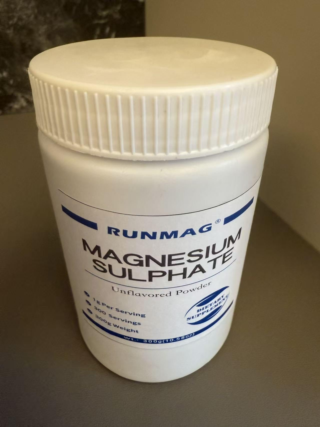 RUNMAG Magnesium Sulfate Food Grade Powder, 10.58 oz
