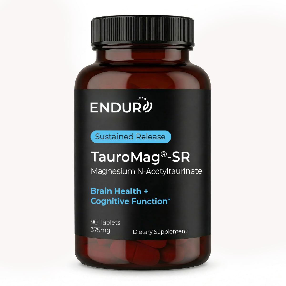 Endurance Products ENDUR-TAUROMAG Magnesium + Taurine SR (Sustained Release) 375 mg Tablet, 90 Tablets