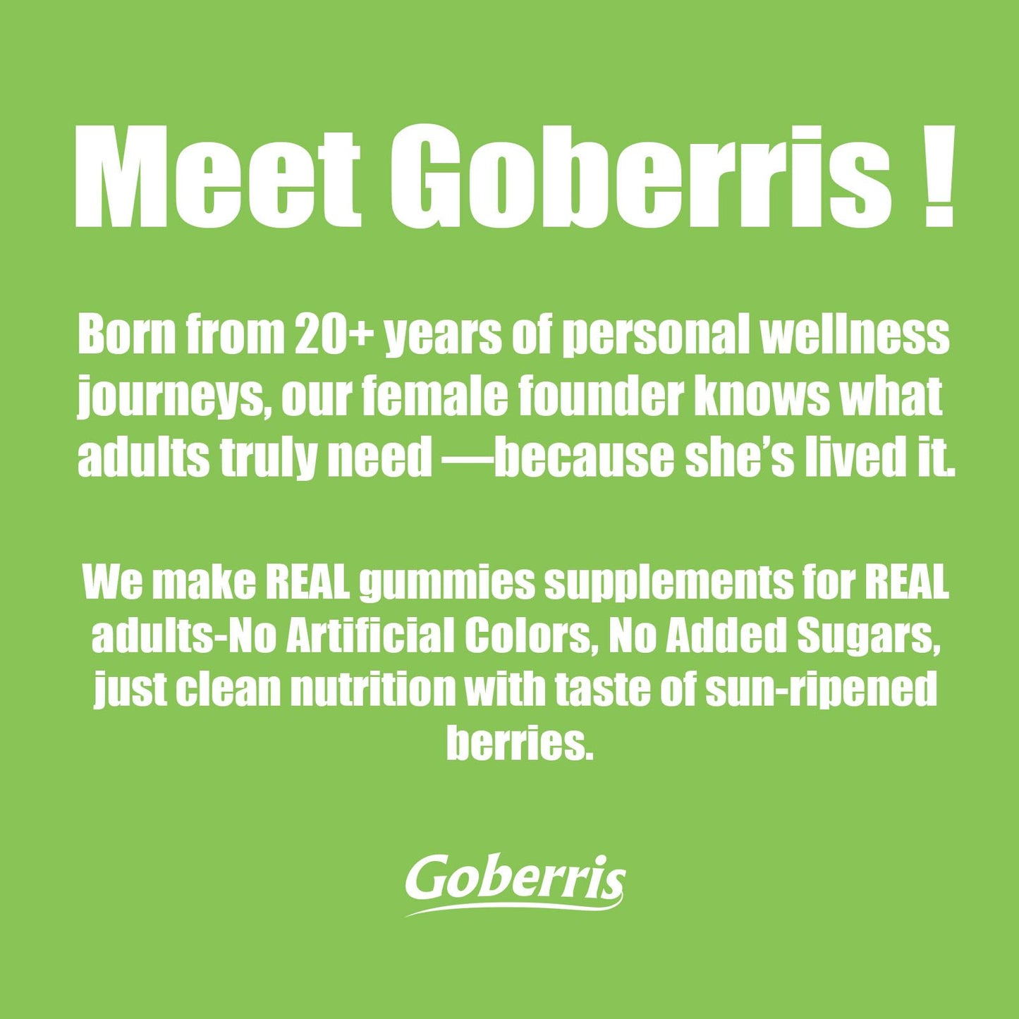 Goberris Guar Gum Fiber Gummies 60 Gummies