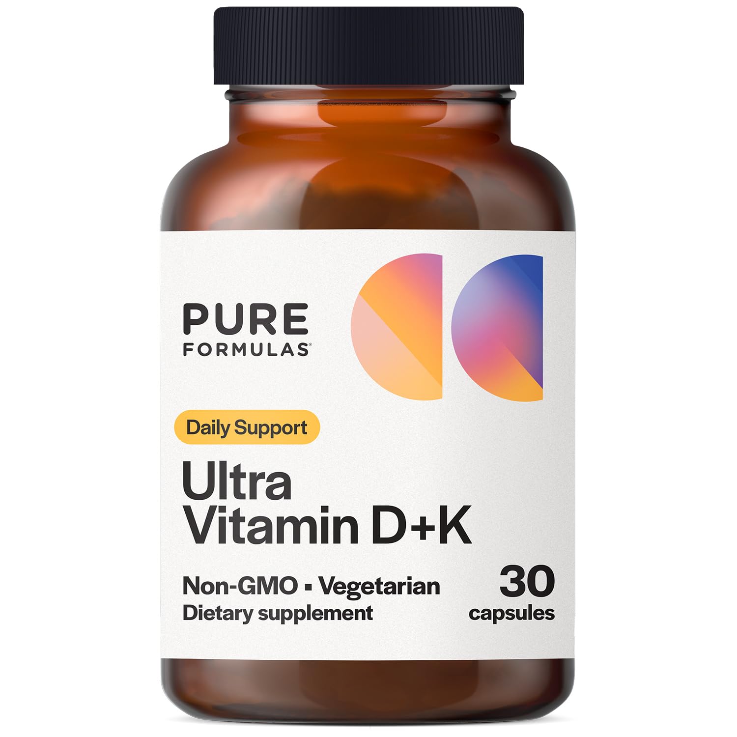 PureFormulas Vitamin D3 K2 5000 IU Capsules, 30 Count