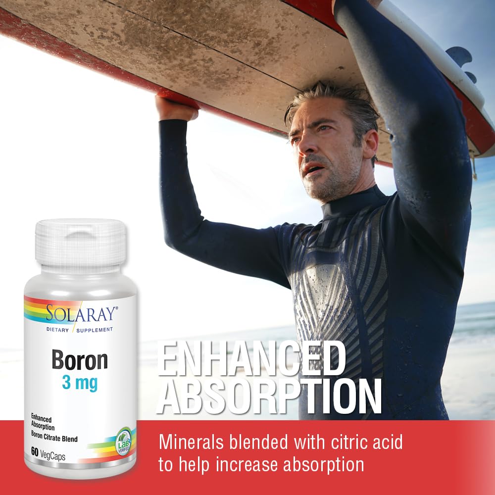 Solaray Boron Citrate 3mg Capsule 60