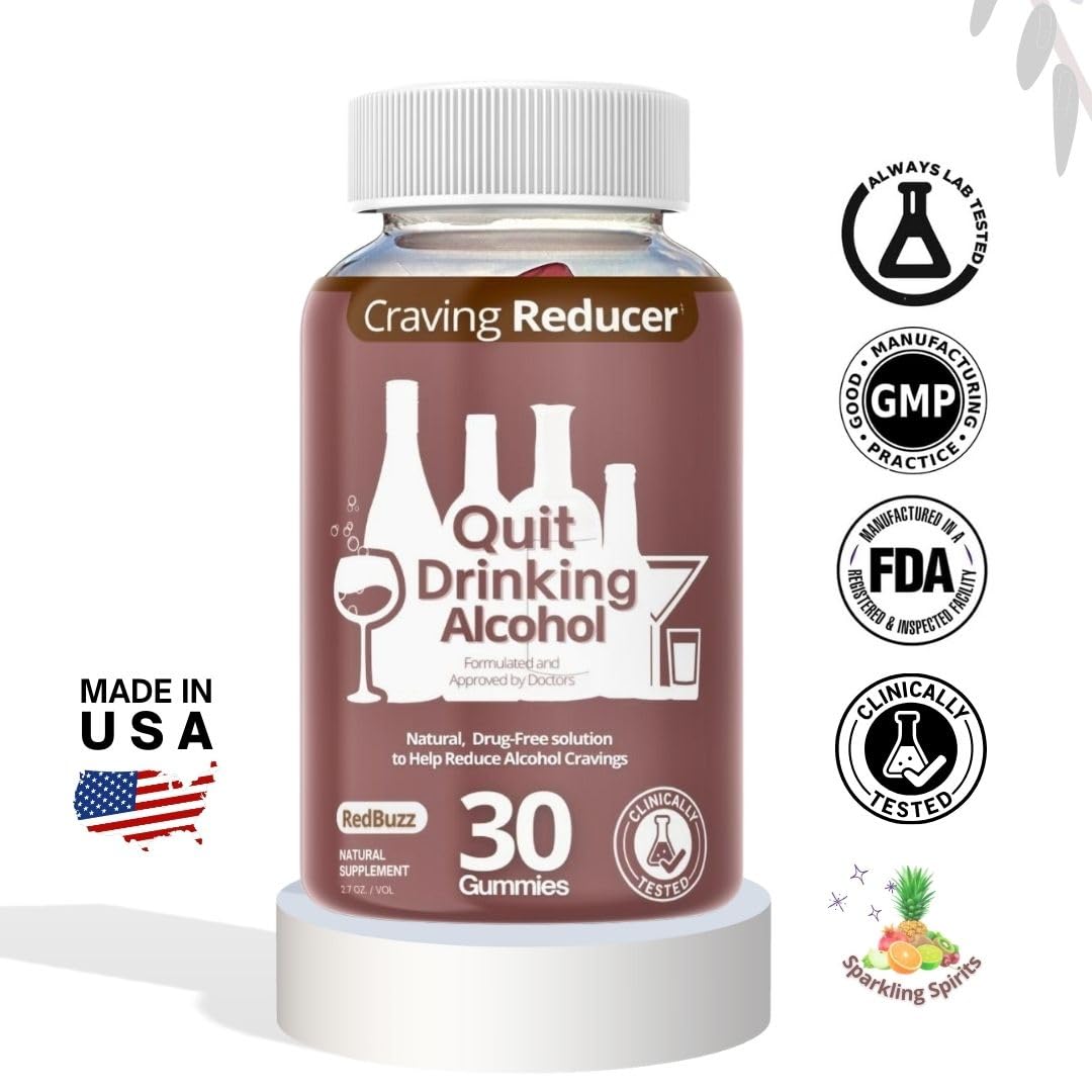 Drop The Craving Quit Alcohol Craving Relief Multi-Vitamin Gummy, 30 Count