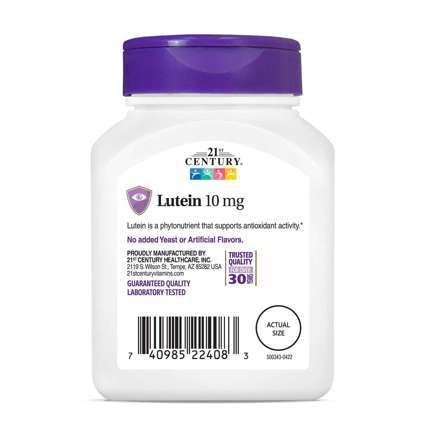 21st Century Lutein 10 mg Tablets, 120 Tablets