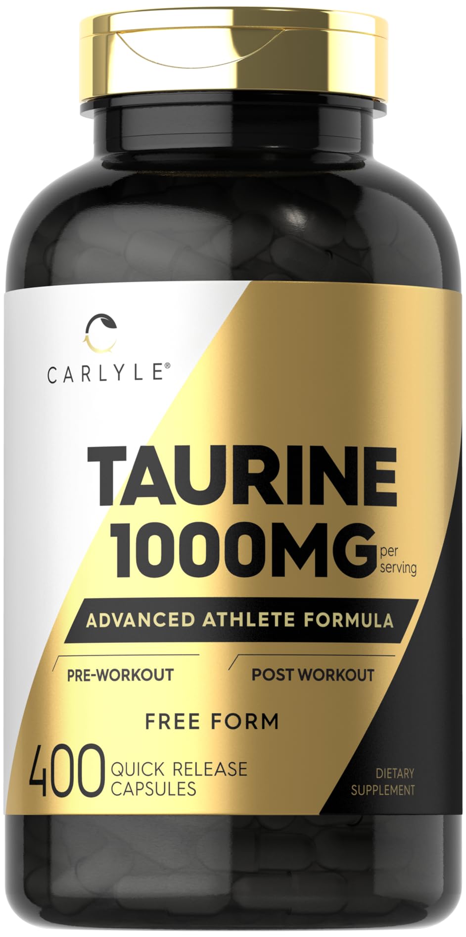 Carlyle Taurine 1000mg Capsules, 400 Capsules
