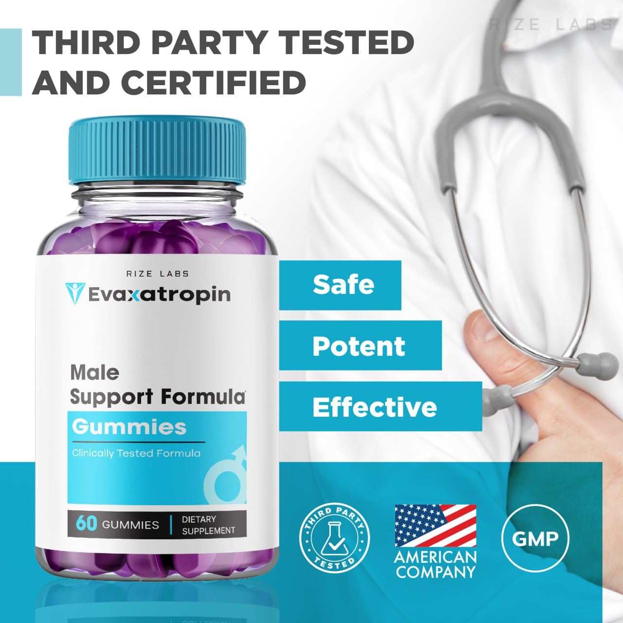 Rize Labs Evaxatropin Gummies, 120 Gummies