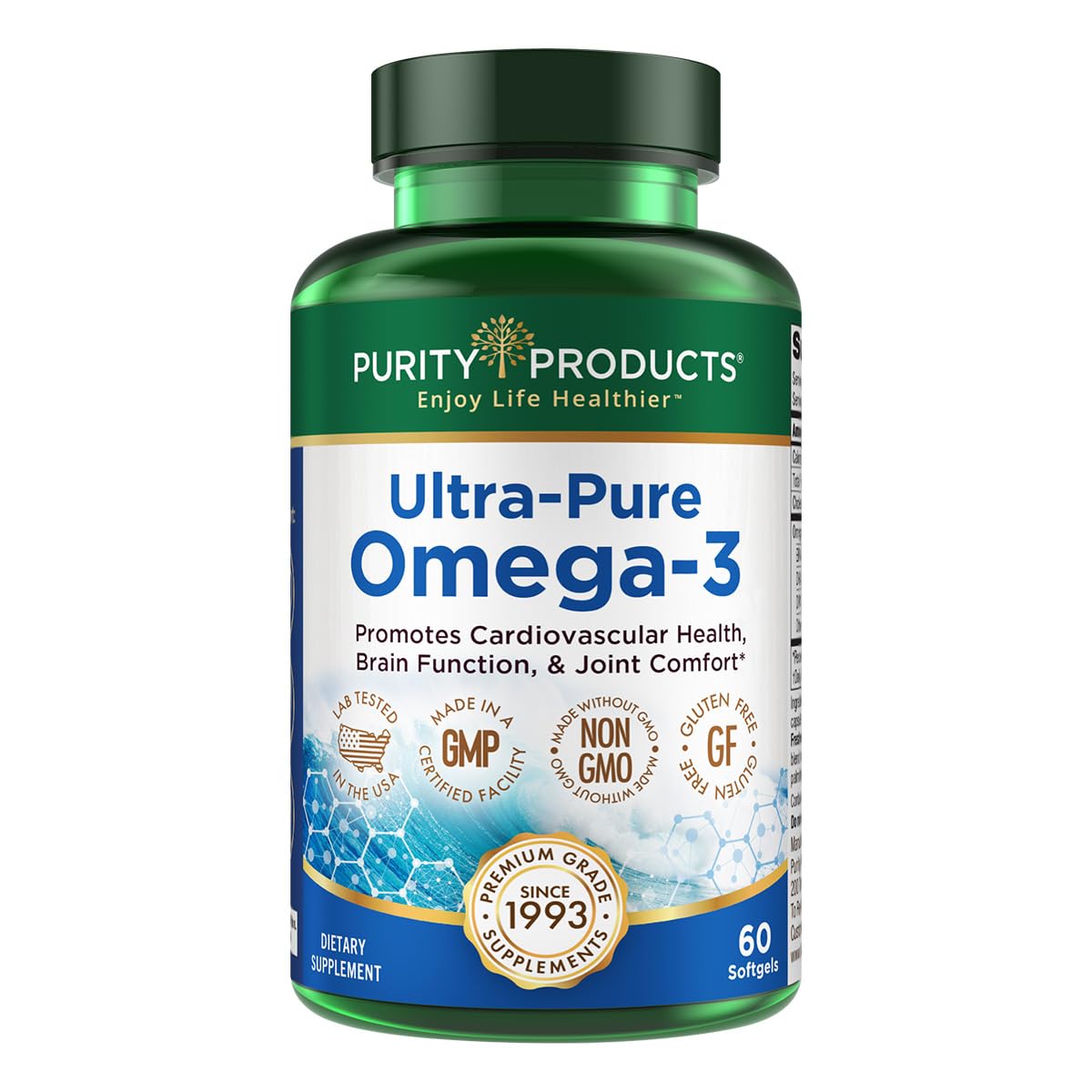 Purity Products Ultra Pure Omega 3 Softgels 60 Count