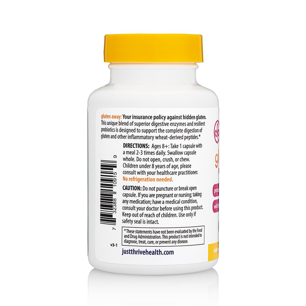 Just Thrive Gluten Away Capsules 30 Count