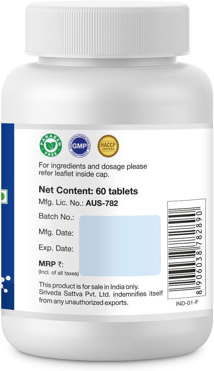 Exportmall Sri Sri Tattva Mehantaka Vati 1000 Mg Tablet, 60 Tablets (Pack Of 2)