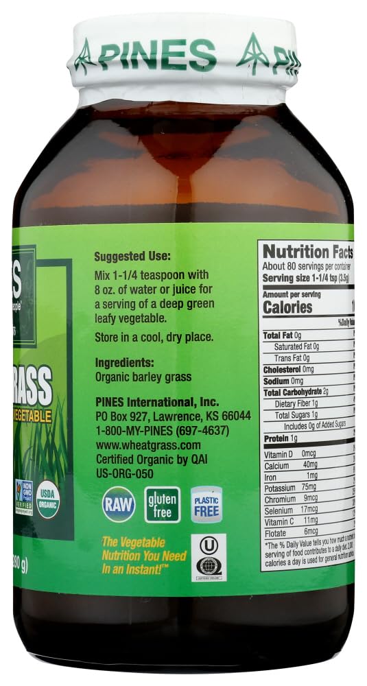 Pines Barley Grass Powder, 10 oz