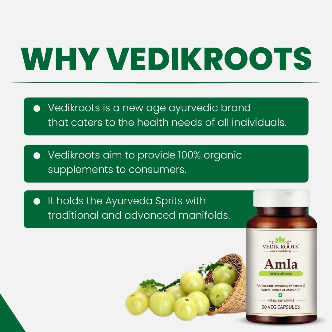 VEDIKROOTS Amla Capsules Capsule, 1 Count