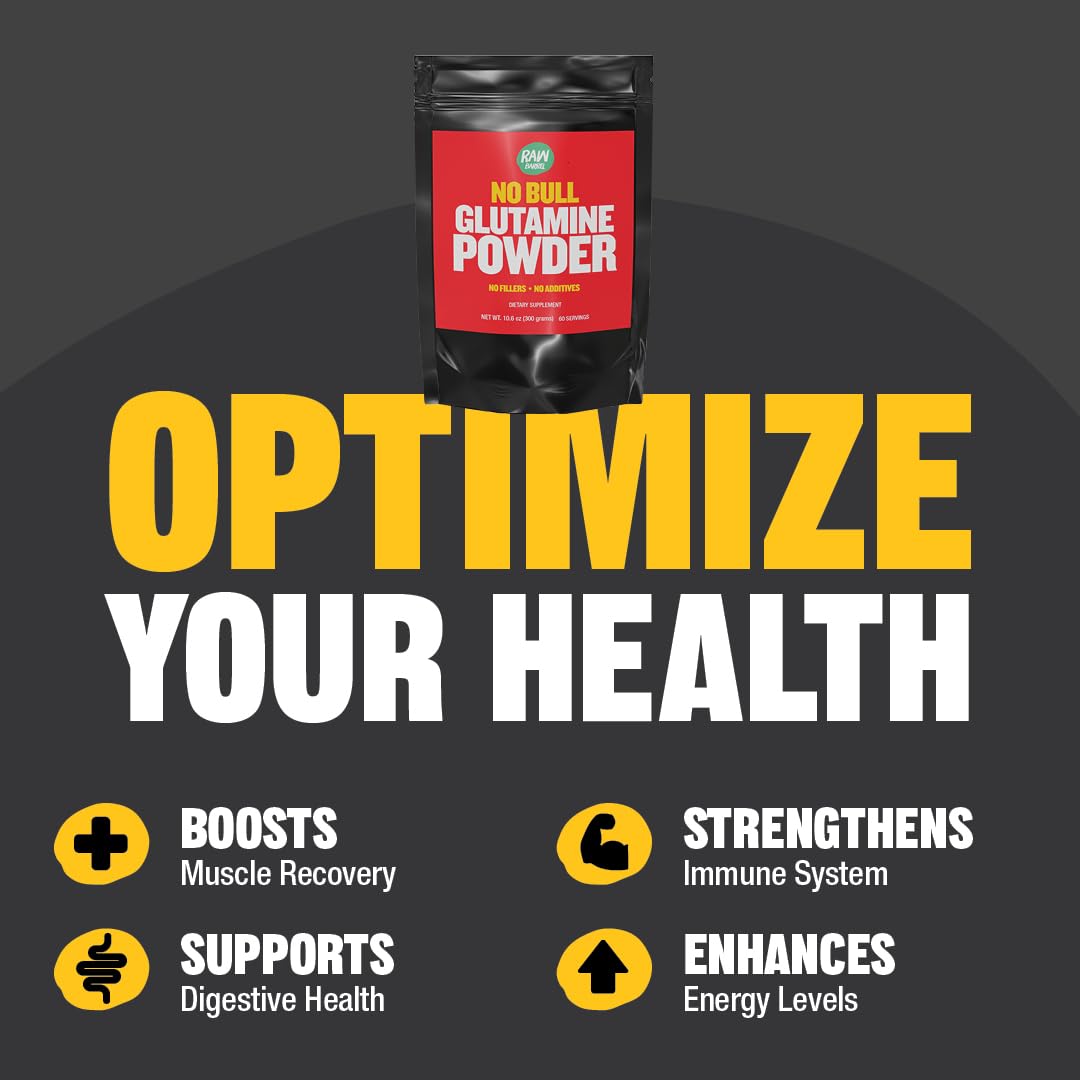 Raw Barrel L-Glutamine Powder 10.58 Ounce