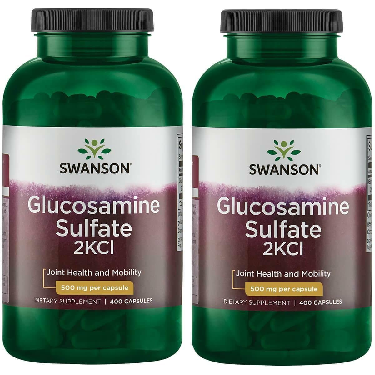 Swanson Premium Brand Glucosamine Sulfate 2KCl 500 mg Capsules 800