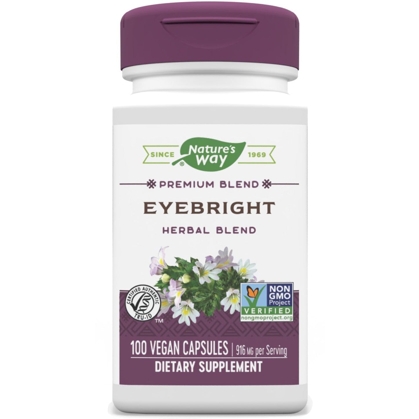 Nature's Way Eyebright Supportive Blend 458 mg Capsule, 100 Capsules