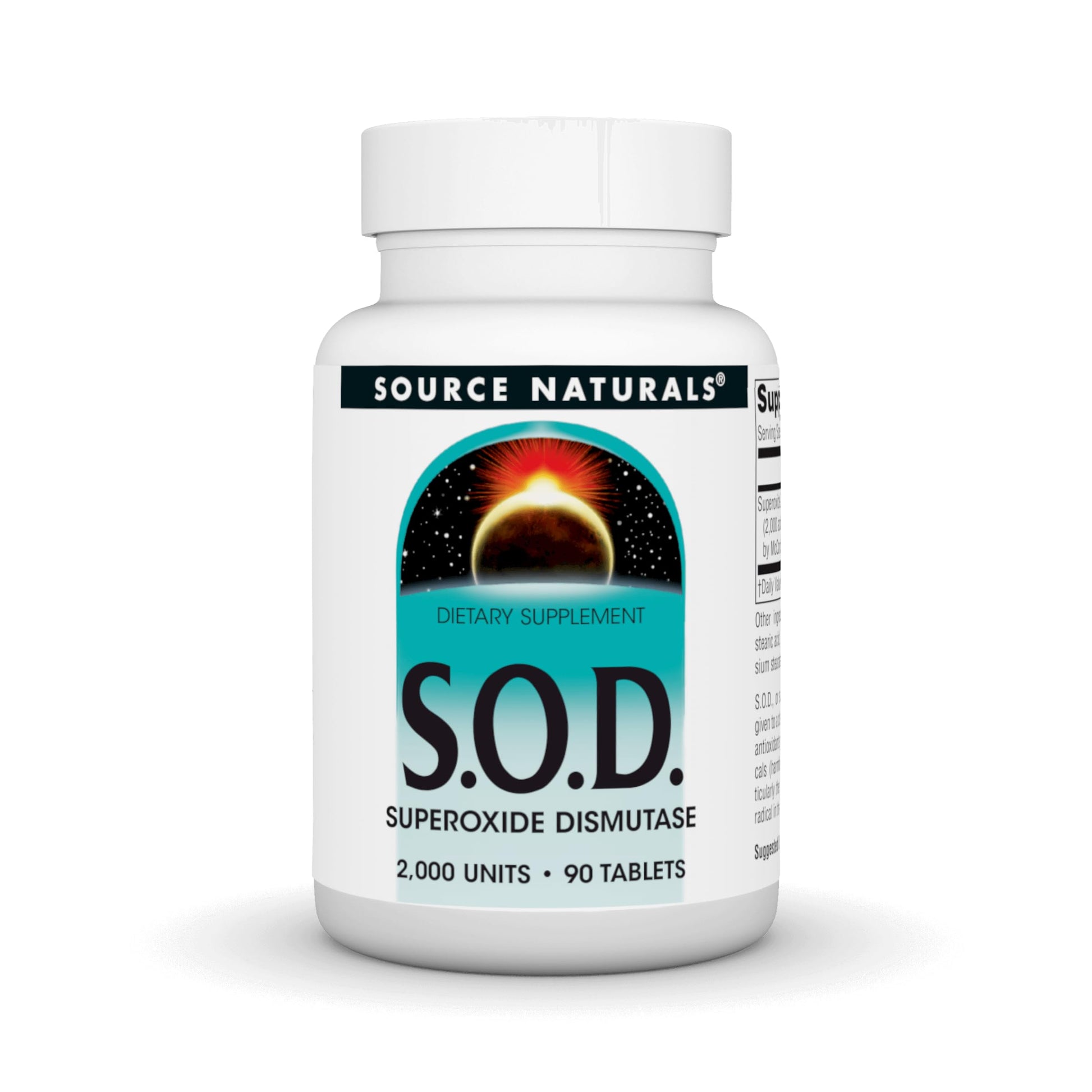 Source Naturals S-O-D, Superoxide Dismutase Dietary Supplement, 90 Tablets
