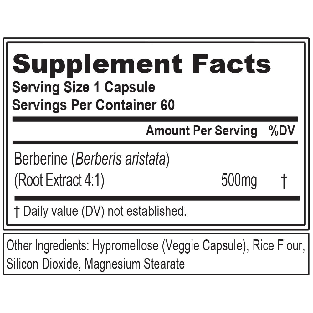 Evlution Berberine Capsule 60 Count