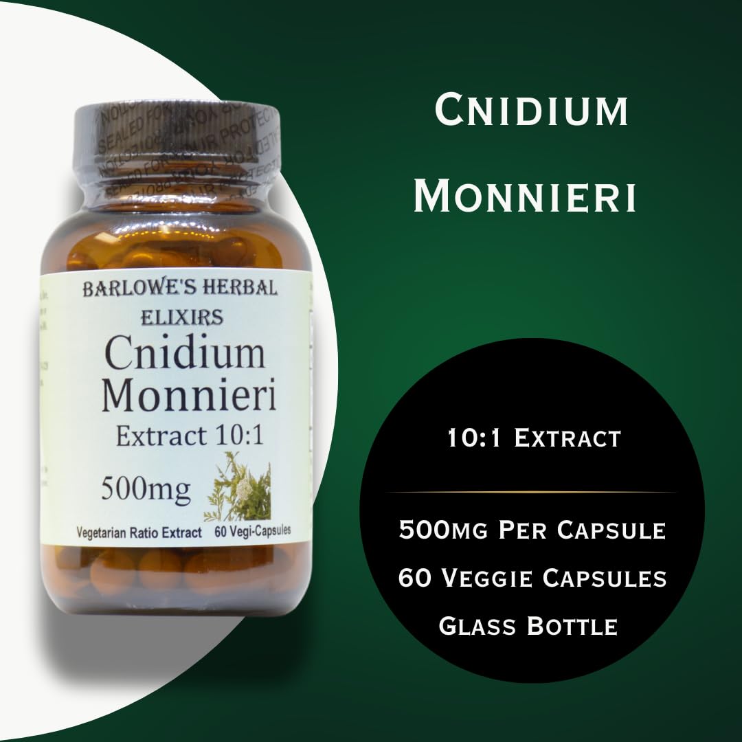Barlowe's Herbal Elixirs Cnidium Monnieri Supplement 60 Capsules