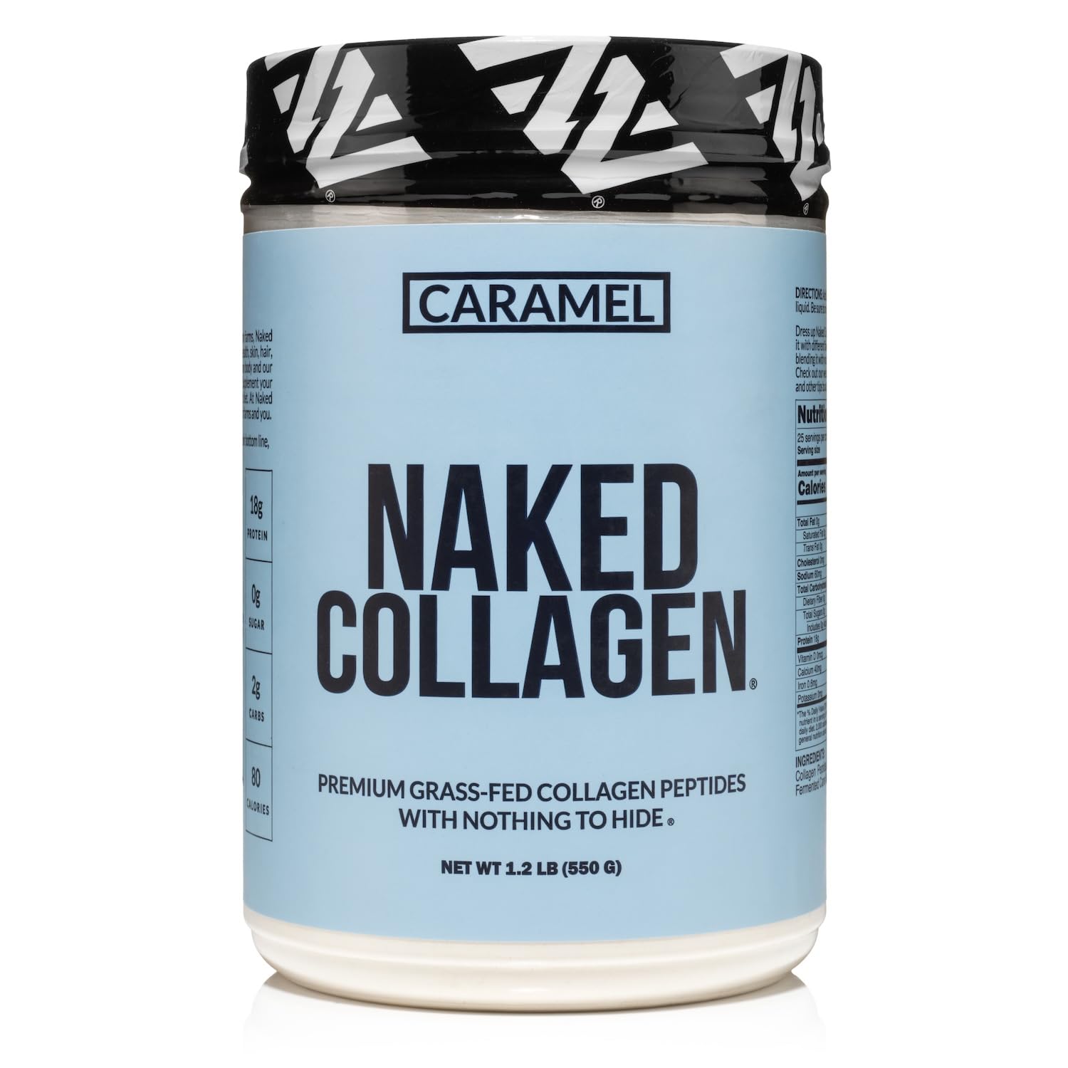 NAKED Caramel Collagen Peptides Protein Powder, 20 oz