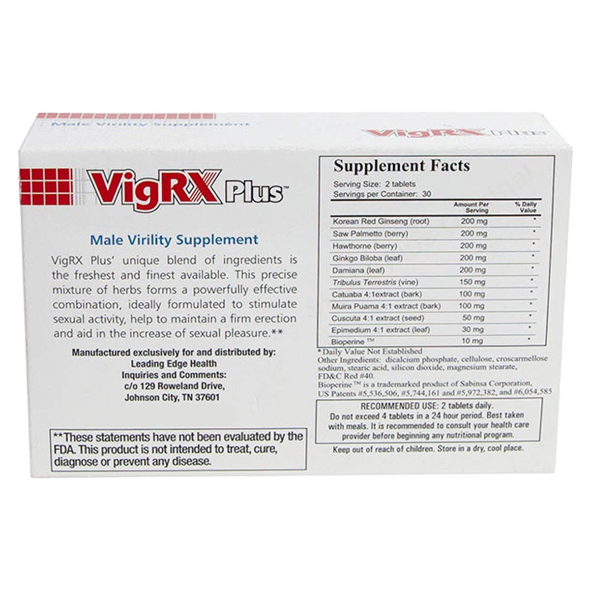 VigRX Plus Male Virility Herbal Dietary Supplement Tablet 60 Tablets