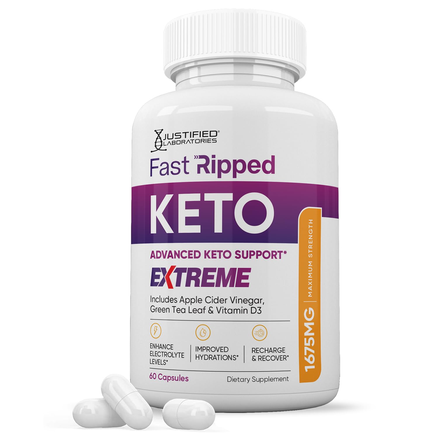 Justified Laboratories Fast Ripped Keto ACV Extreme 60 Capsules