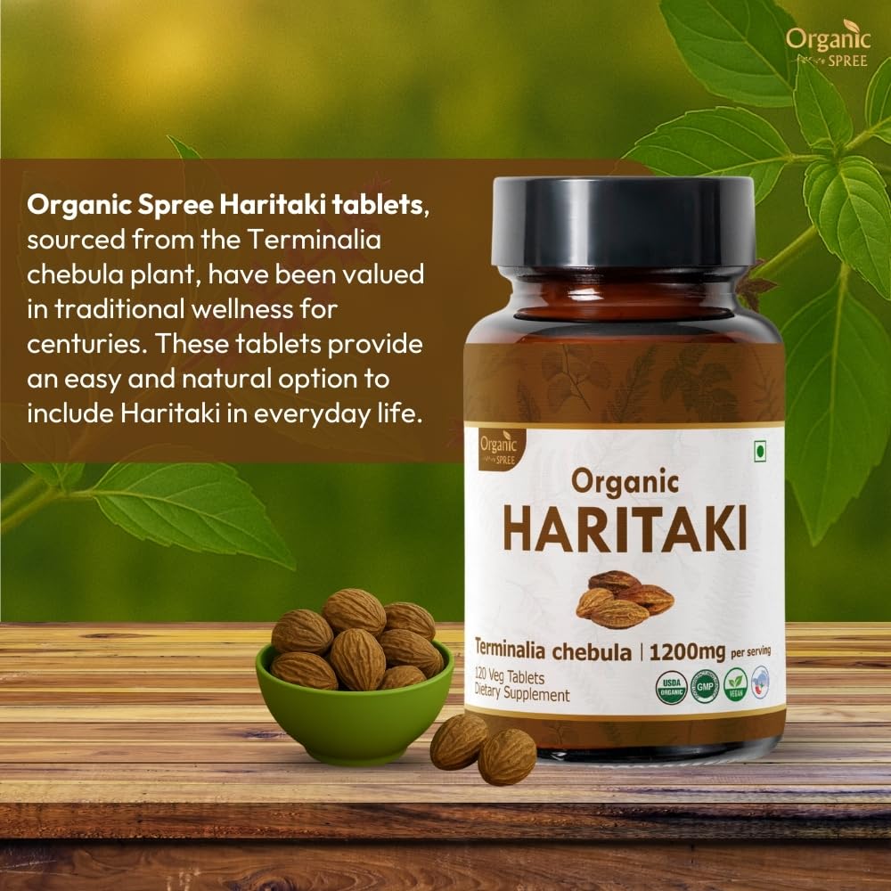ORGANIC SPREE Haritaki & Tulsi Supplement Tablets 240