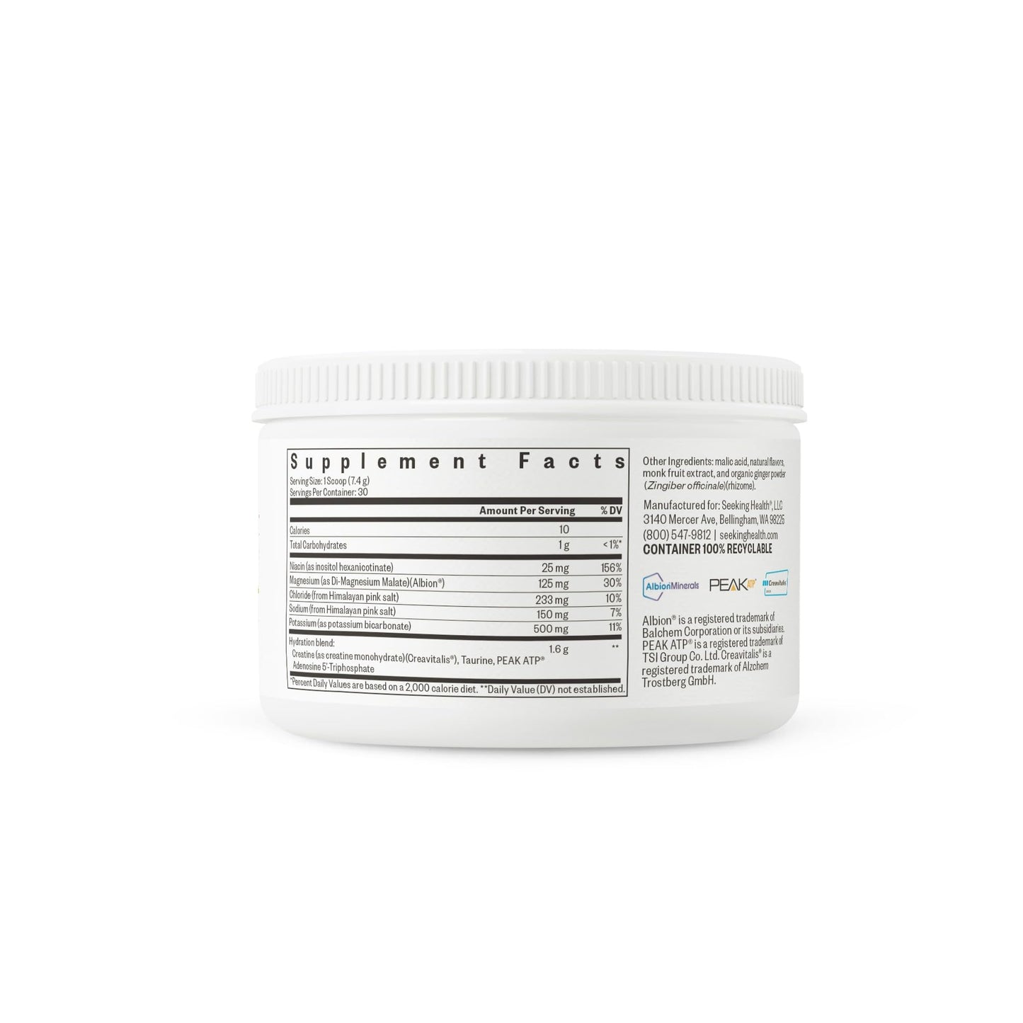 Seeking Health Optimal Electrolyte Strawberry Watermelon Powder 7.83 Ounce