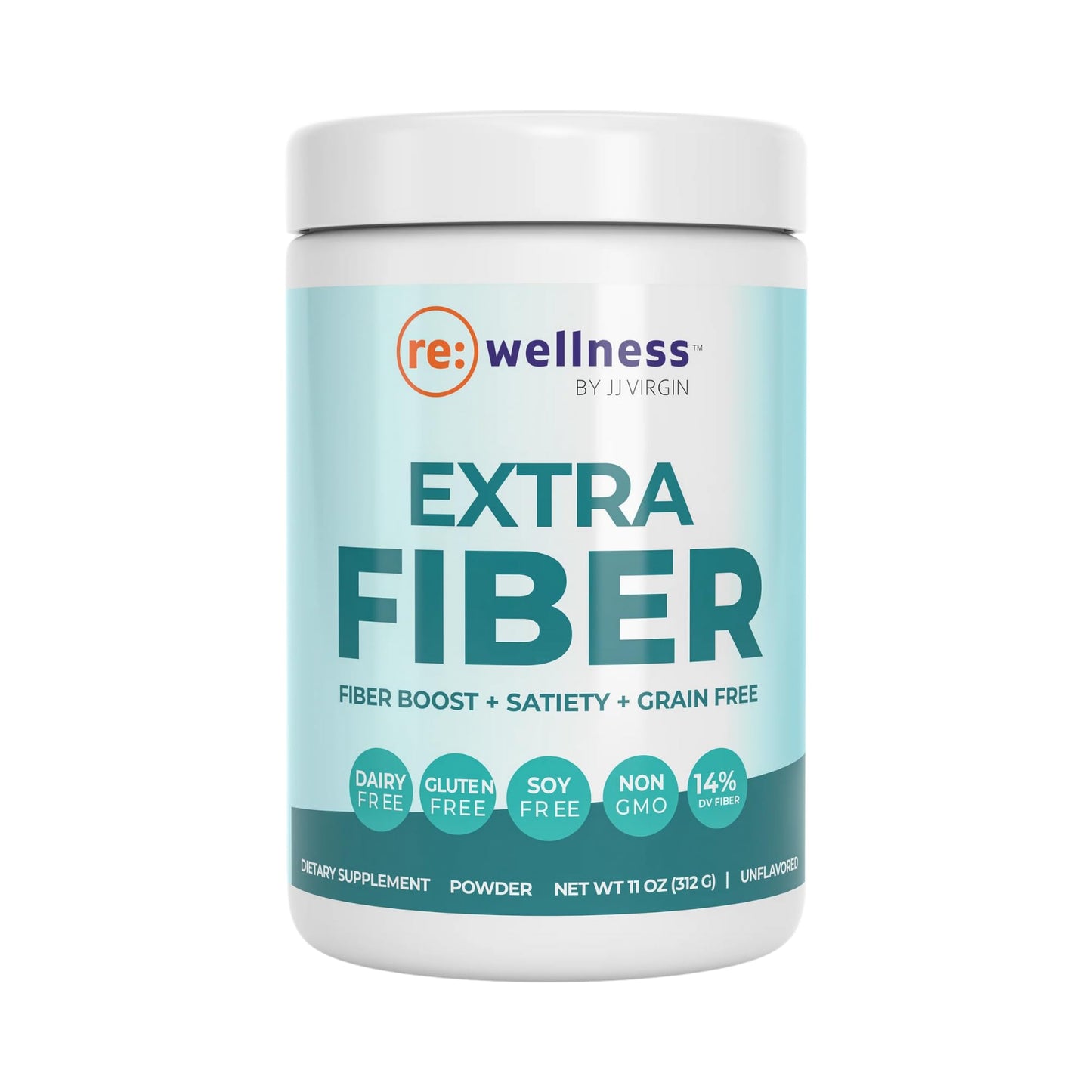 Reignite Wellness Extra Fiber Powder Supplement with Psyllium Husk, Pectin, Flax, Cranberry Seed & More, 10.6 oz