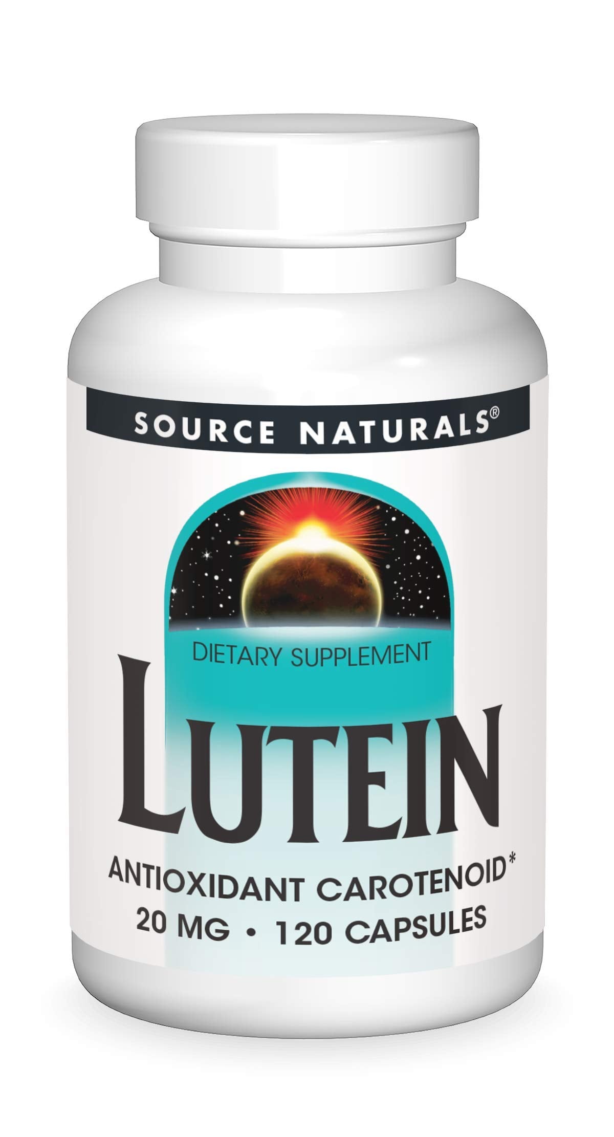 Source Naturals Lutein 20 Mg Capsule, 120 Count