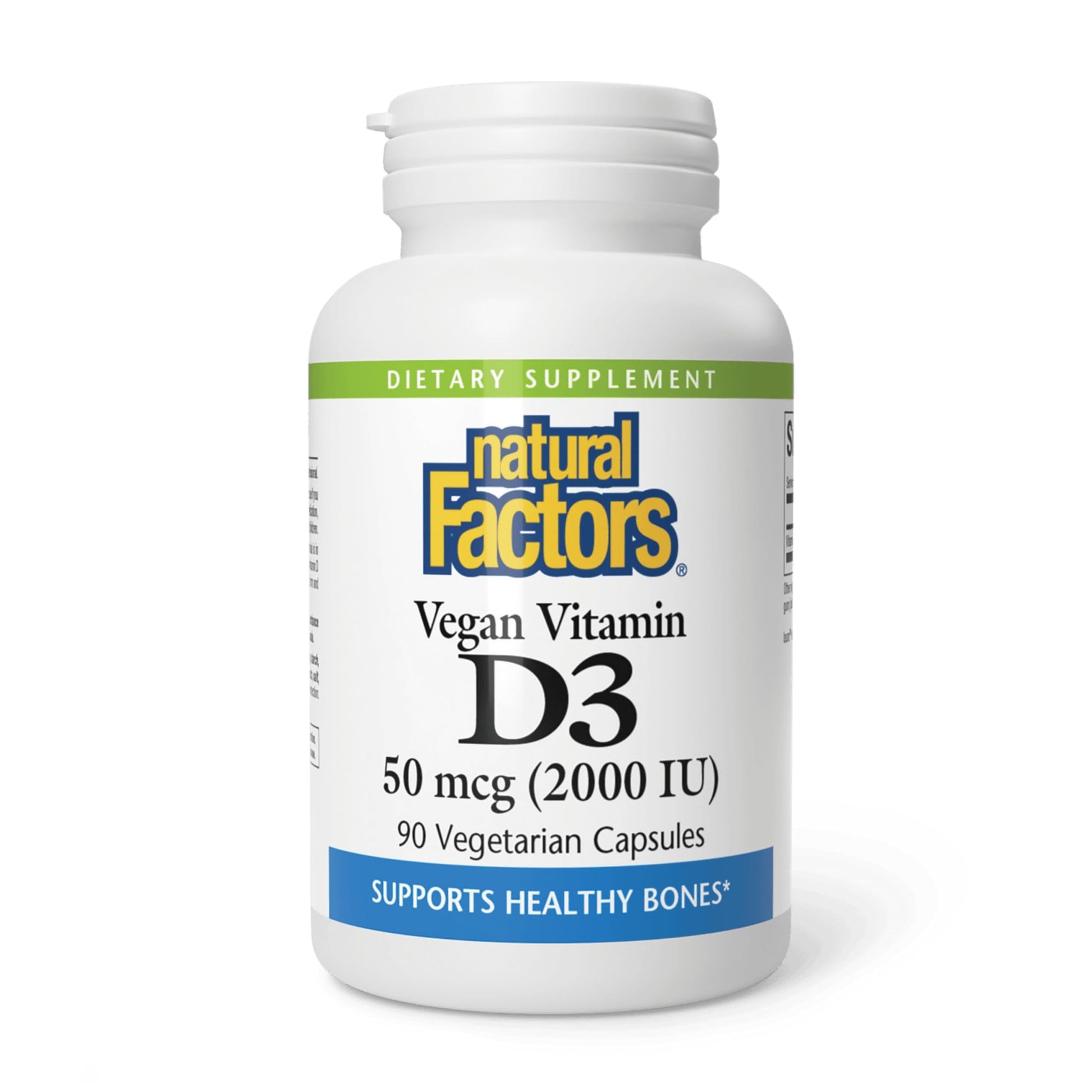 Natural Factors Vegan Vitamin D3 2000 IU Capsule, 90 Capsules