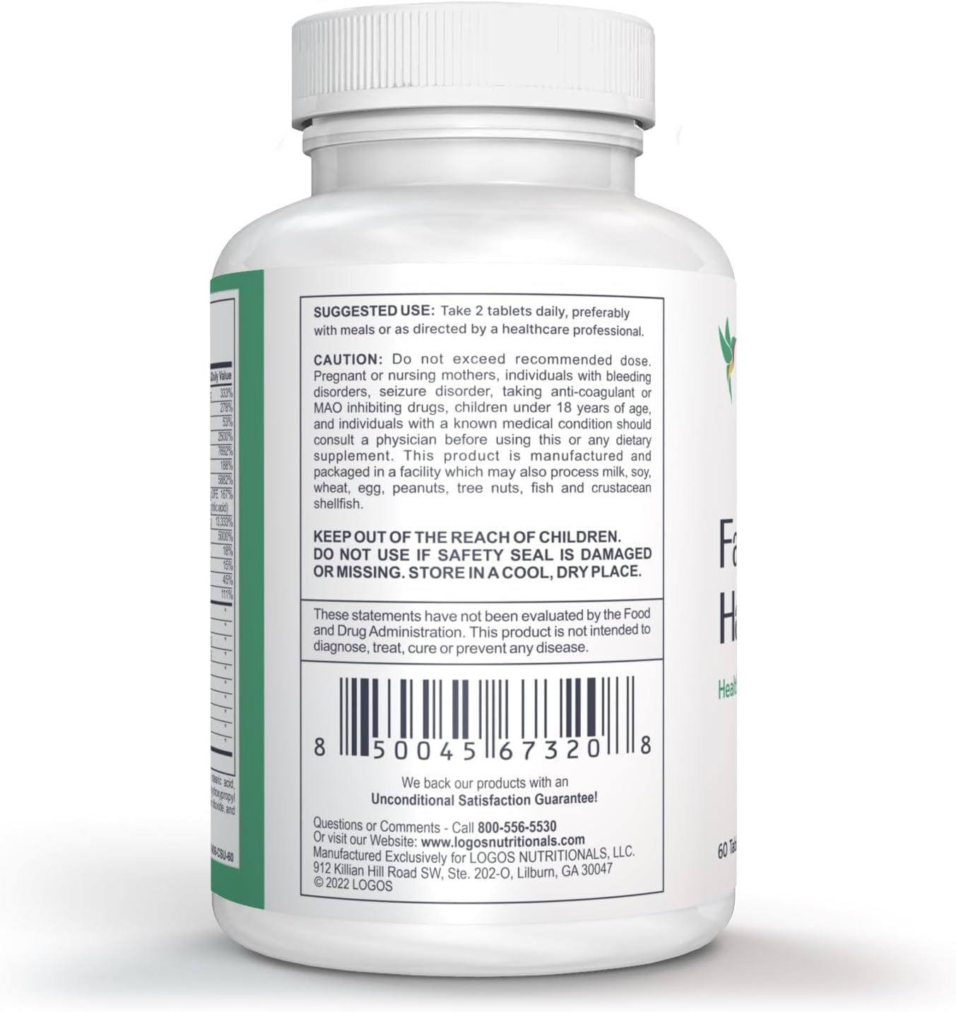 Logos Nutritionals Fabulous Hair 60 Tablets