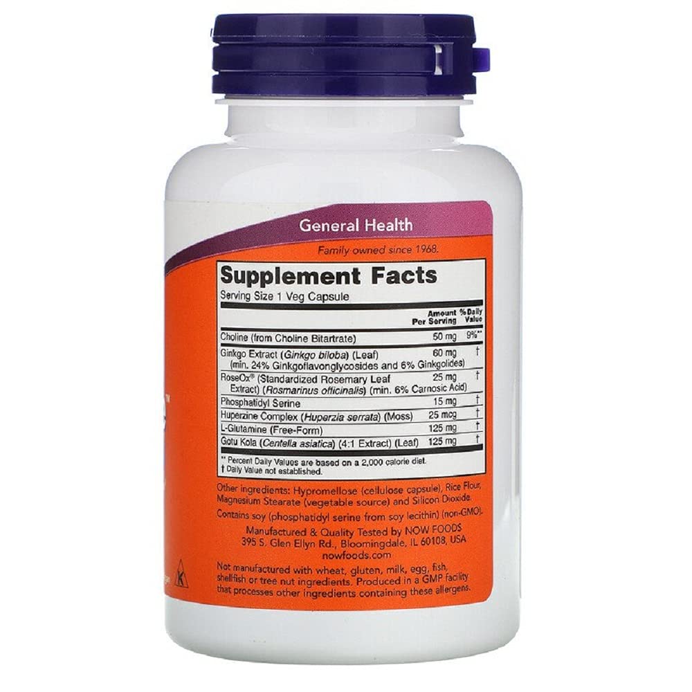 NOW Foods Brain Elevate 120 Vcaps