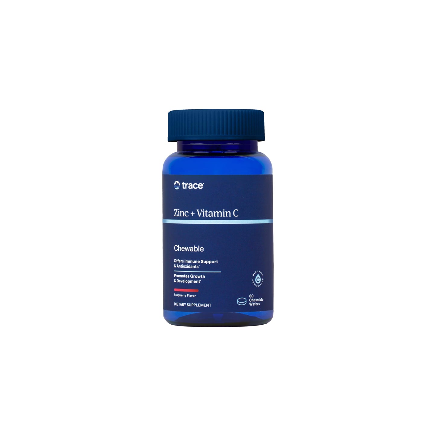 Trace Minerals Raspberry Chewable Zinc Gummy 60 Count