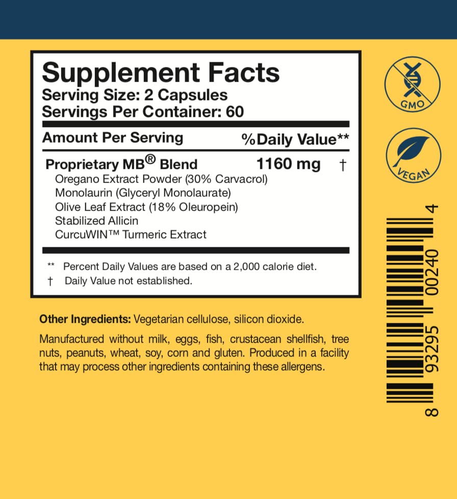 Researched Nutritionals Microbinate Microbial Health Complex Capsules, 120 Count