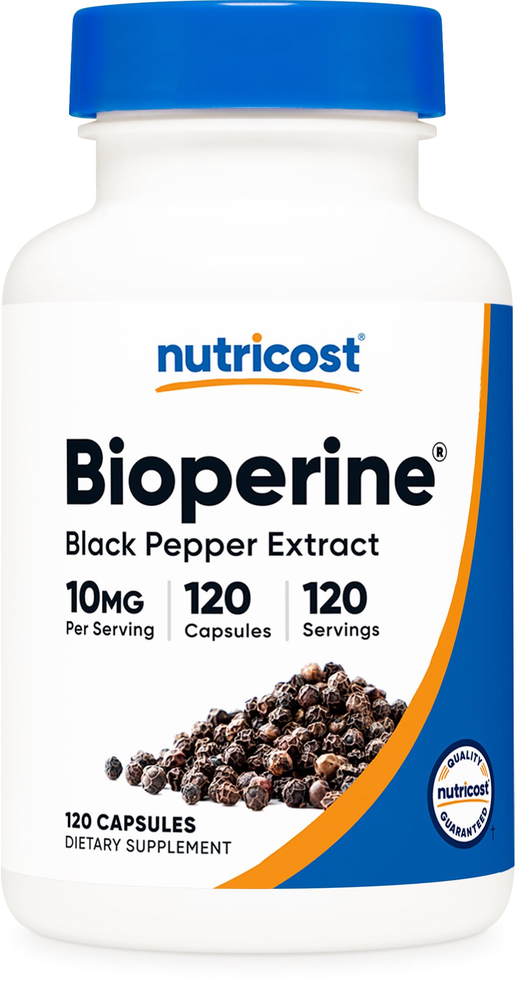 Nutricost Bioperine Black Pepper Extract Capsules 120 Count