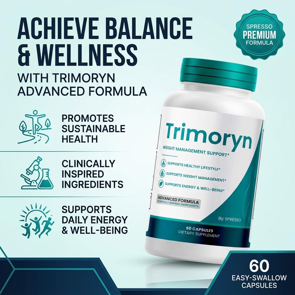 SPRESSO Trimoryn Supplement Pills for Daily Wellness Capsules, 120 Capsules