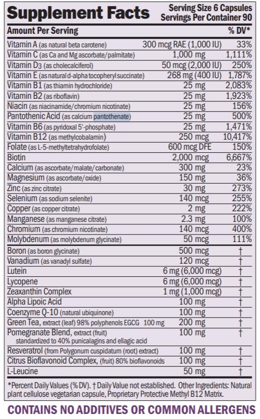 ANDREW LESSMAN Multivitamin Elite 100, 180 Capsules