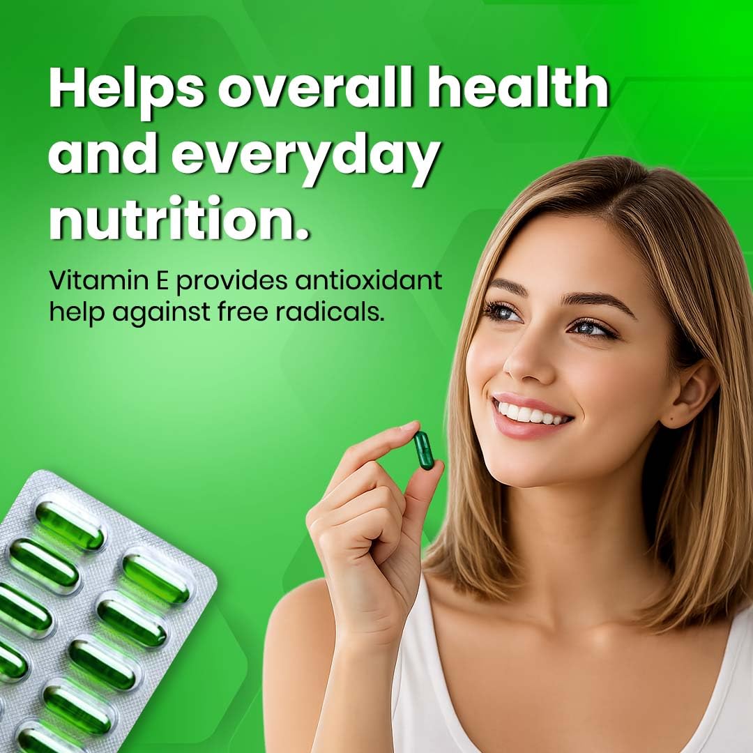 Nature Blaze Vitamin E Softgel Capsules, 50 Capsules