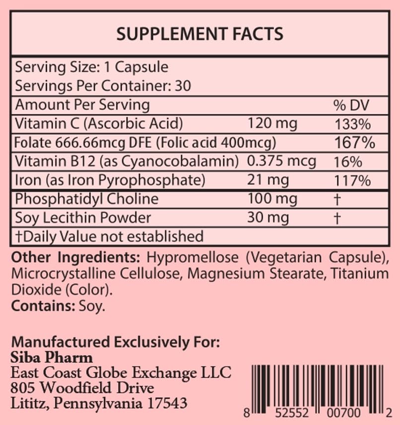 Ferrosom Liposomal Iron Capsules 30 Capsules