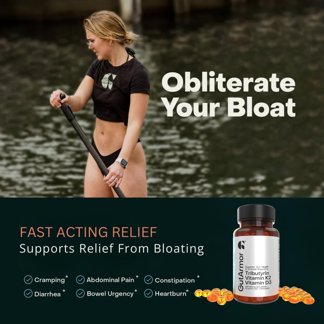 GUT ARMOR Tributyrin Vitamin Complex Softgels 90 Count
